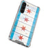 Chicago Flag Light Wood Galaxy S24 FE Clear Case